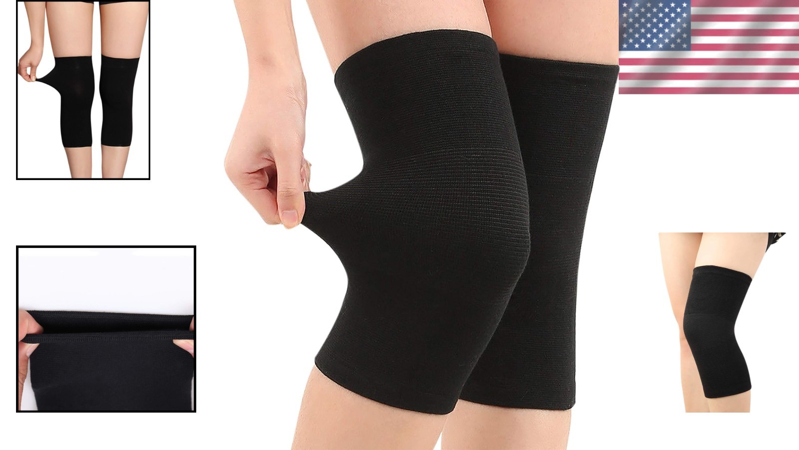 Stylish Unisex Knee Sleeves – Cotton Compression for Injury Prevention & Support