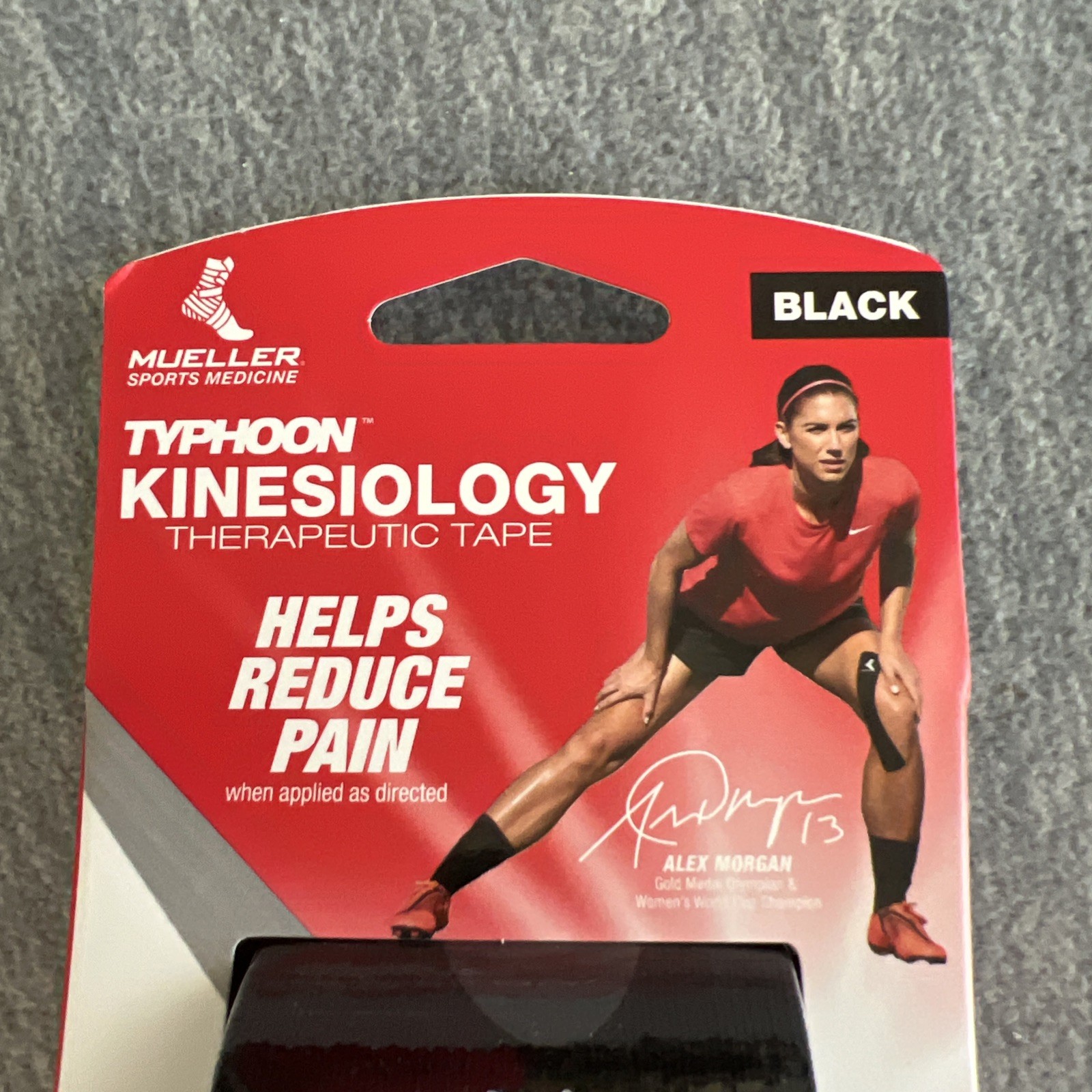 Mueller Sports Medicine Kinesiology Tape 20 Pre-Cut Strips Black 2” X 16.4ft New