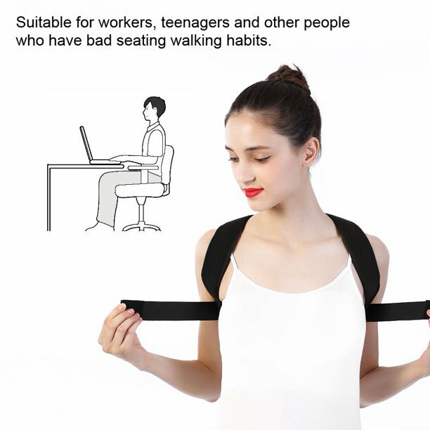 Back Shoulder Posture Correction Band Humpback Back Pain Relief Corrector Brace~