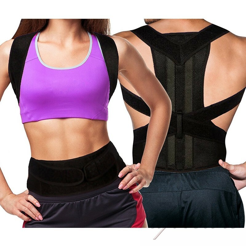 Women Medical Scoliosis Posture Corrector Spine Back Support Shoulder Brace Belt