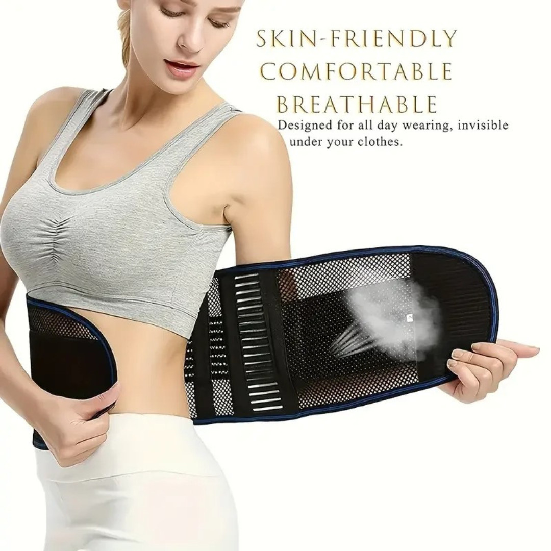 Adjustable Lower Back Brace Lumbar Support Waist Belt Pain Relief Men Women