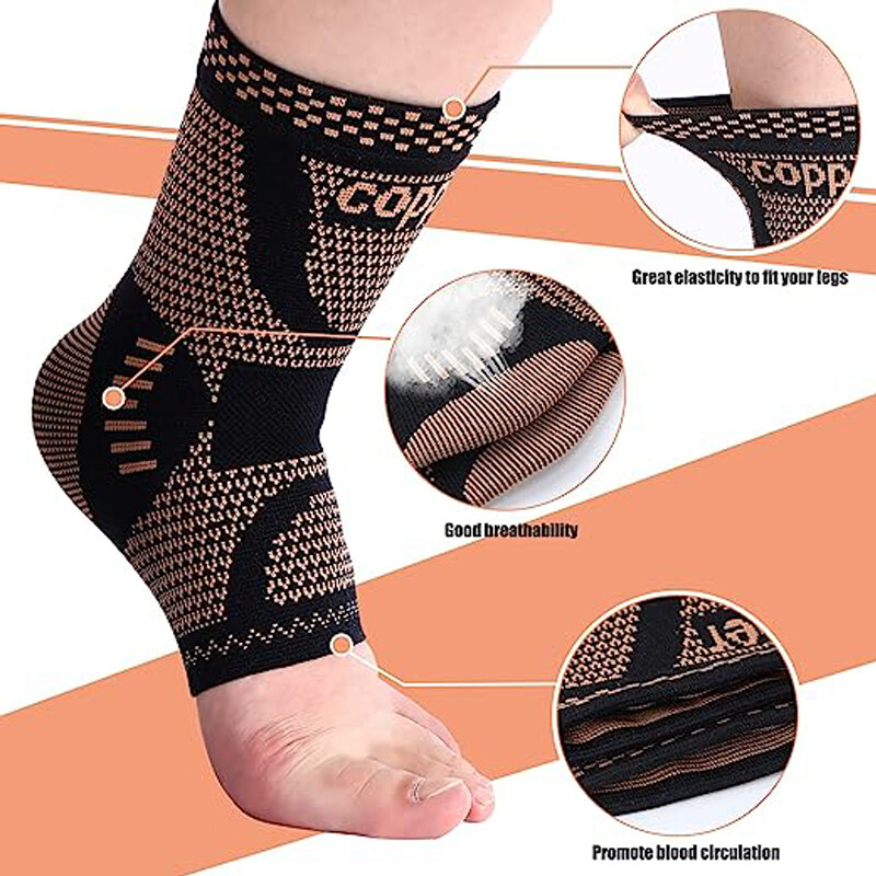 Plantar Fasciitis Compression Ankle Brace Support Foot Pain Relief Sleeve Gym