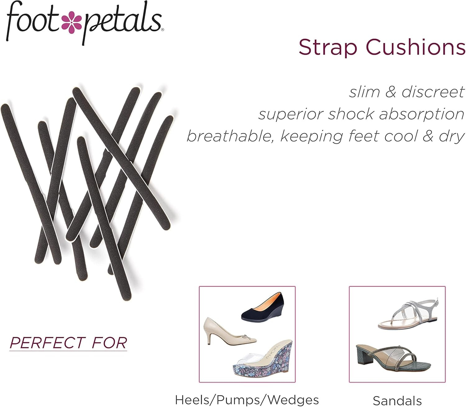 Strap Cushions, Stop Slipping Straps, Reduce Rubbing, Prevent Blisters, Red Mark