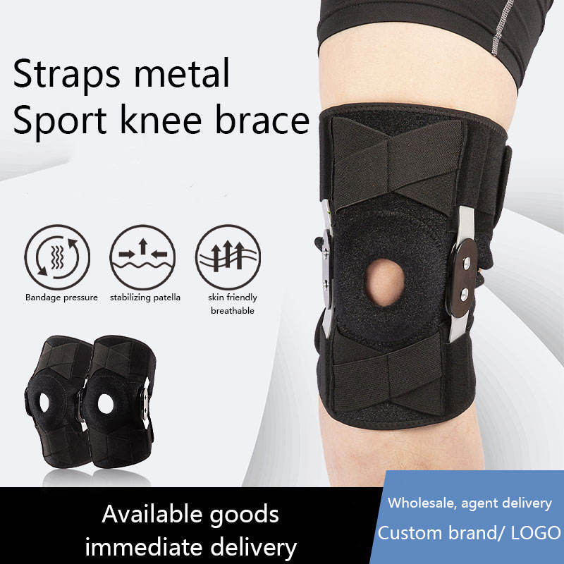 Hinged Knee Brace Compression Sleeve Wrap Support Meniscus Joint Pain Arthritis