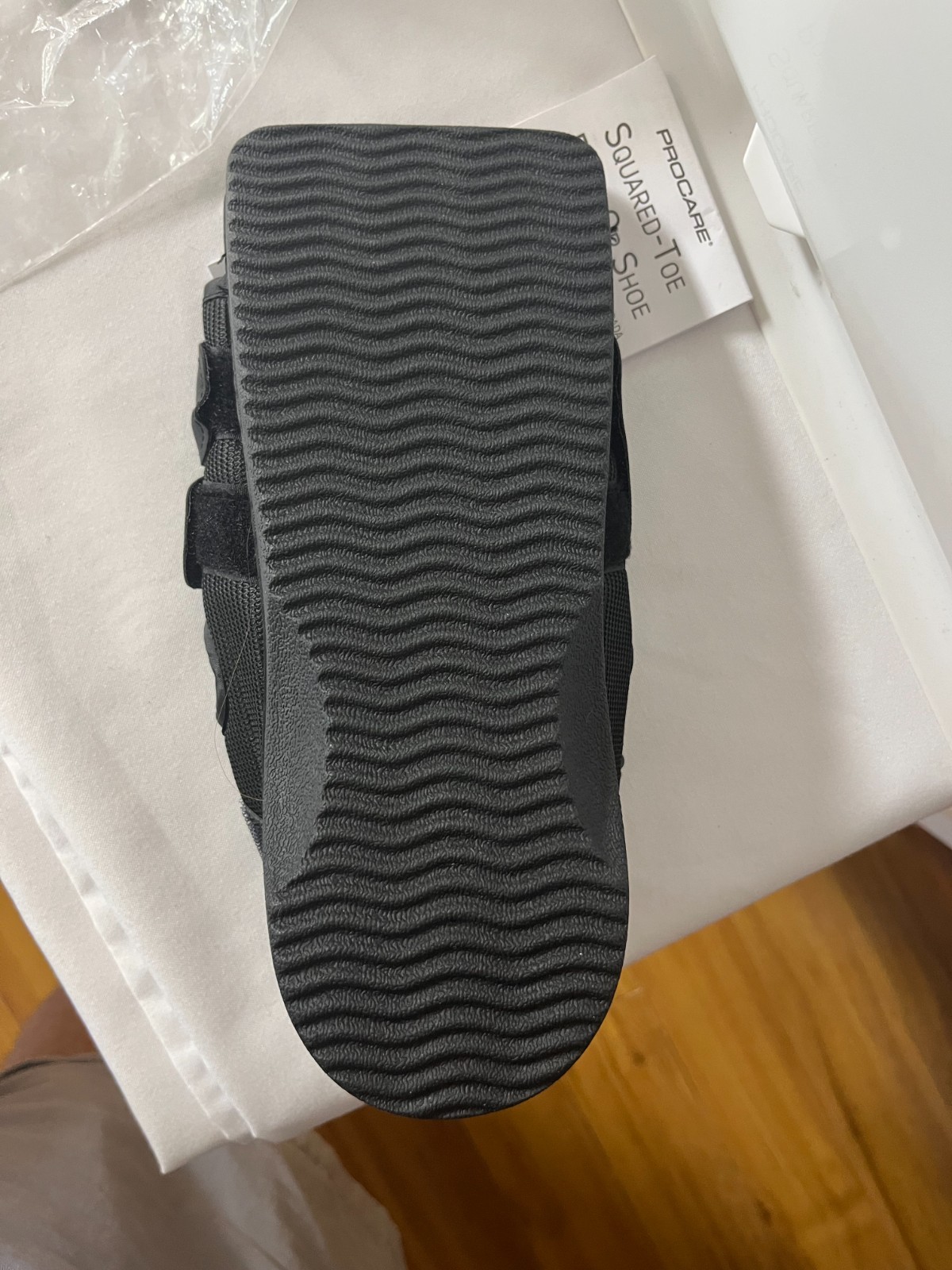 DJO ProCare Squared Toe Post-Op Black SHOE Size: SMALL