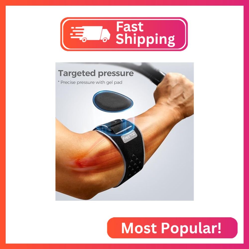 FREETOO Tennis Elbow Brace for Men Women for Tendonitis,Golfers Elbow