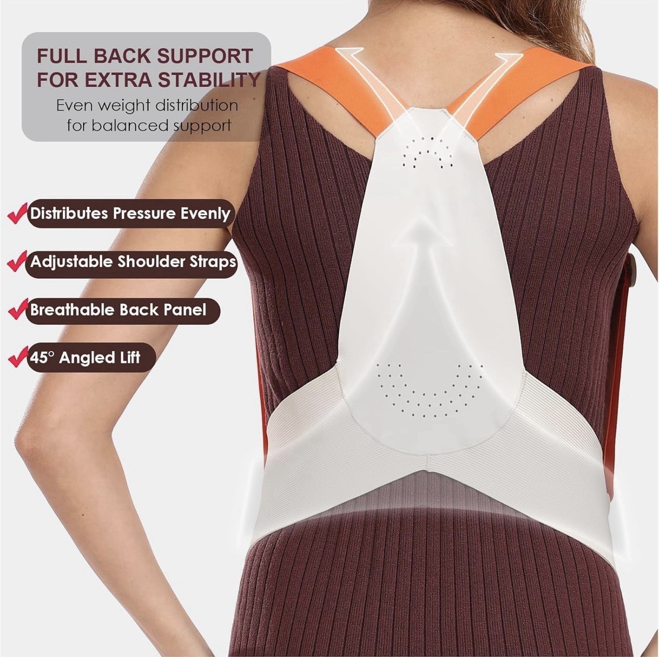 Pregnancy Belly Band with Adjustable Support Brace Straps (Beige L) New