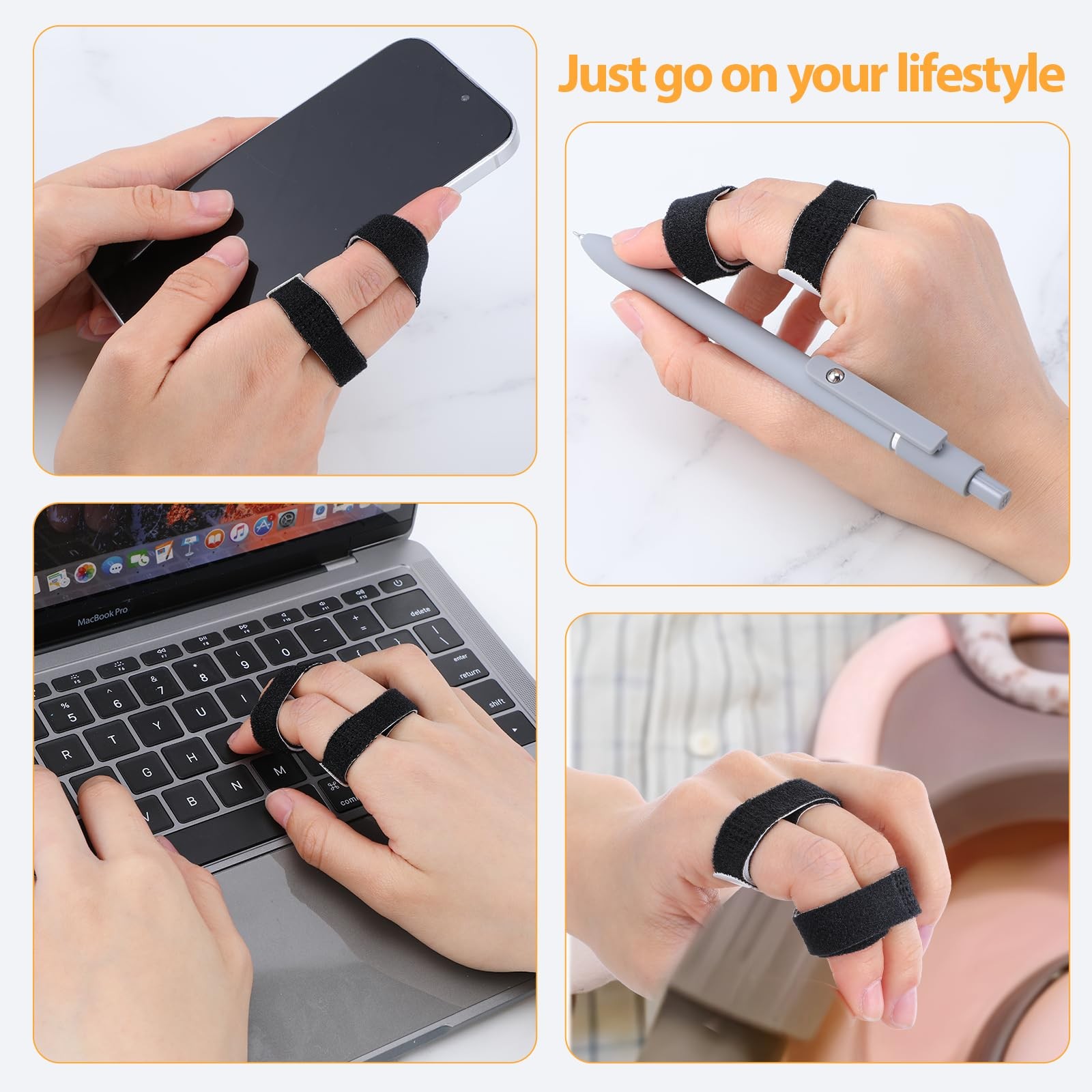 Tape Finger Straps Reusable Toe Straighteners for Curled Toes Fingers Support