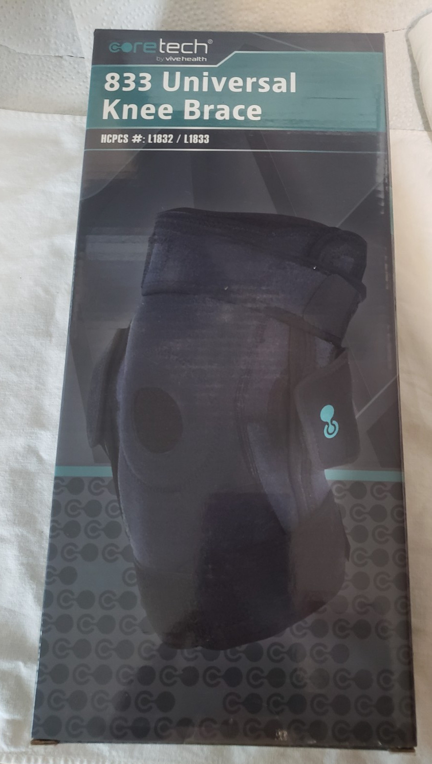Coretech Universal Knee Brace Black New In Box Model L1833