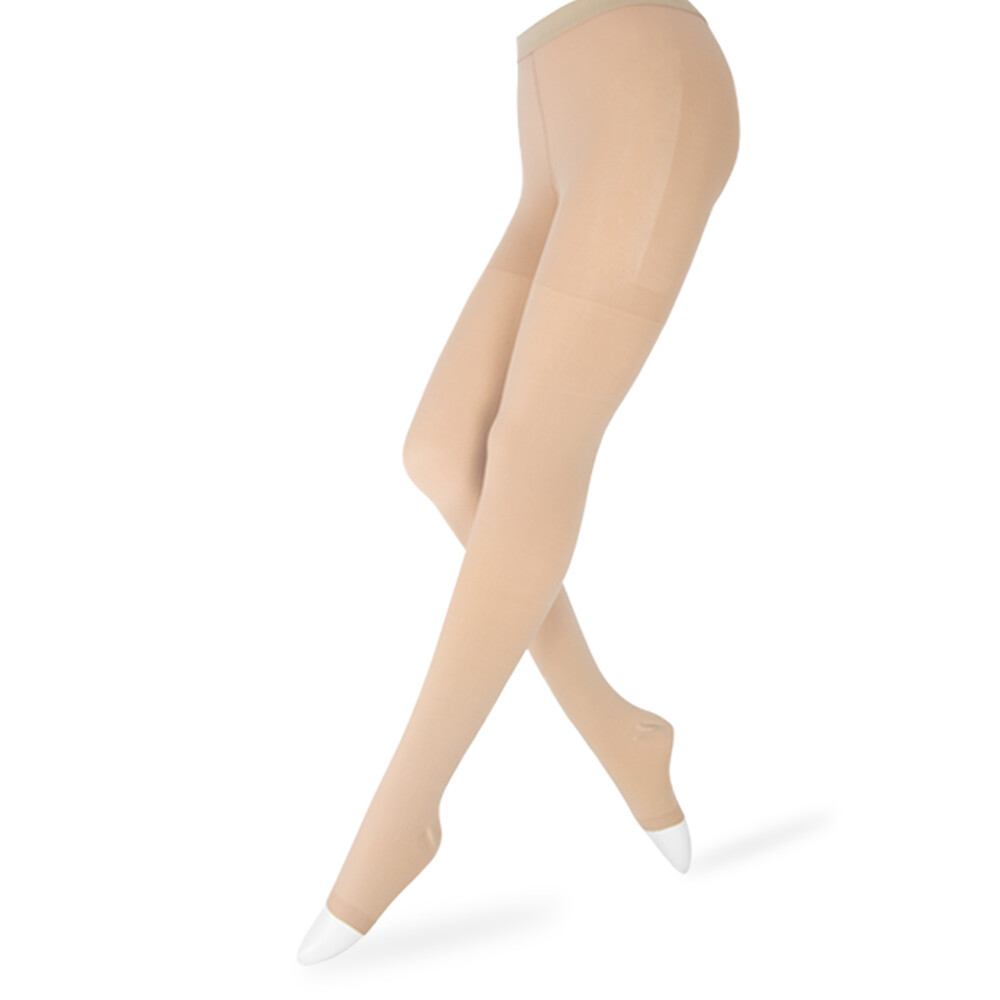 Support Open Toe Opaque Compression Stockings 20-30 mmHg Graduated Support Hose
