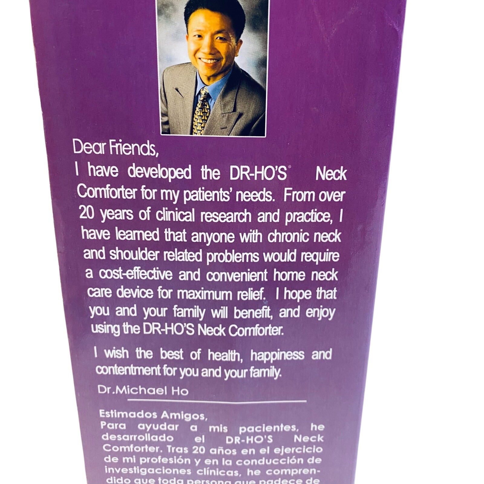 Dr-HO’s Neck Comforter Traction Device w/ CD Manual & Book for Neck Pain Relief