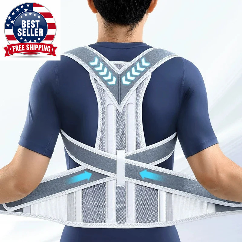 Humpback Corrector for Adult Men, Invisible Straight Back Posture Belt, Corrects