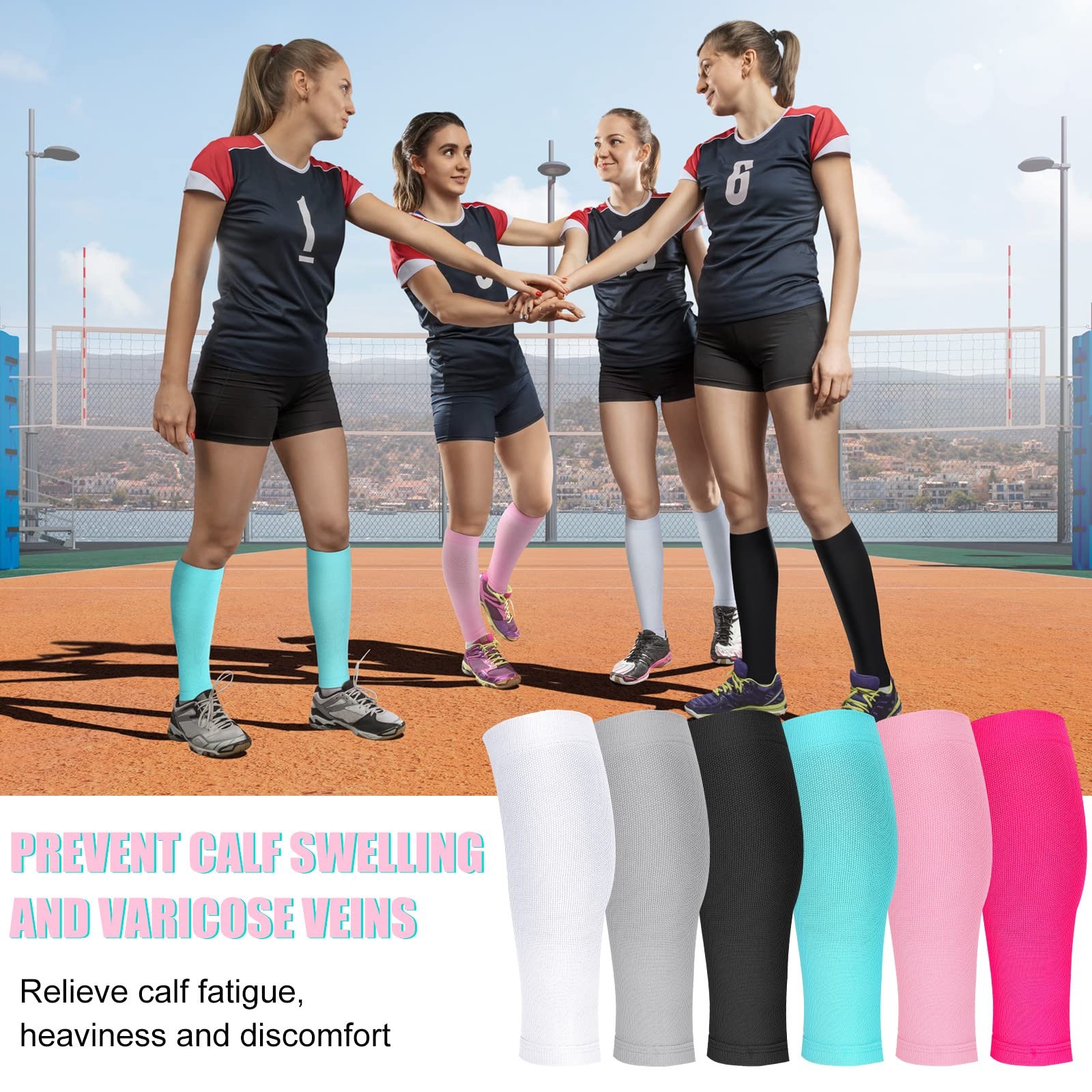 Sosation 6 Small, White, Black, Lake Blue, Light Pink, Gray, Rose Red