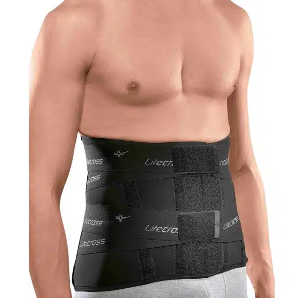 Ro+Ten Lumbar Band Orthopedic Bust Corset Litecross91 Black Black