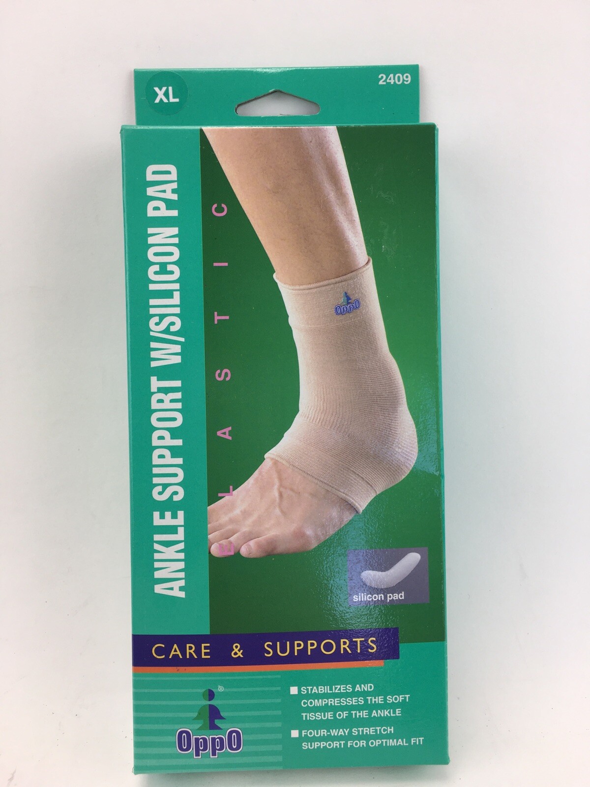 Oppo Elastic Ankle Support w/ Silicon Pad Size XL Extra Large #2409 NEW in Box