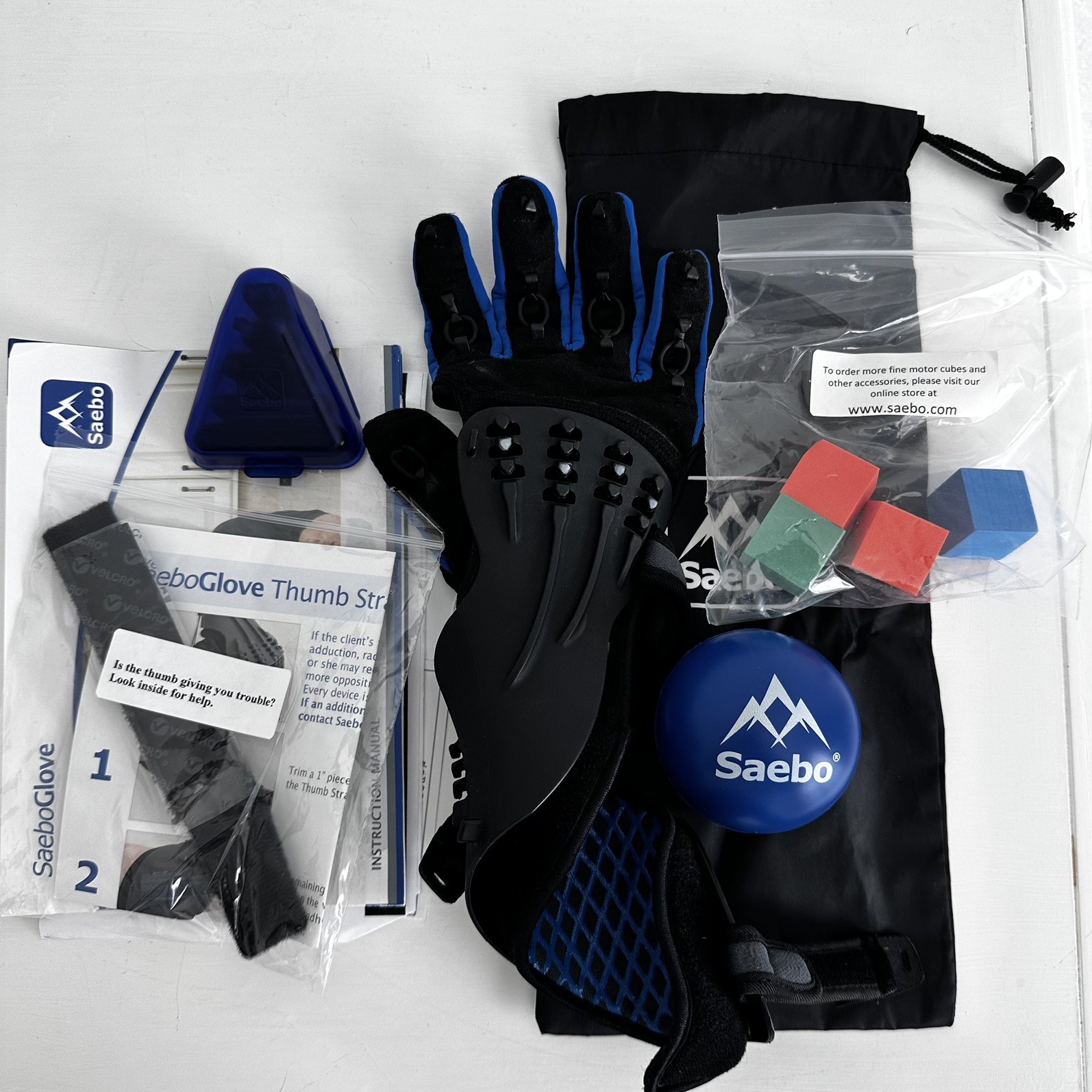 SaeboGlove Hand Therapy Rehabilitation Glove For RIGHT Hand Size Med MD-R-1