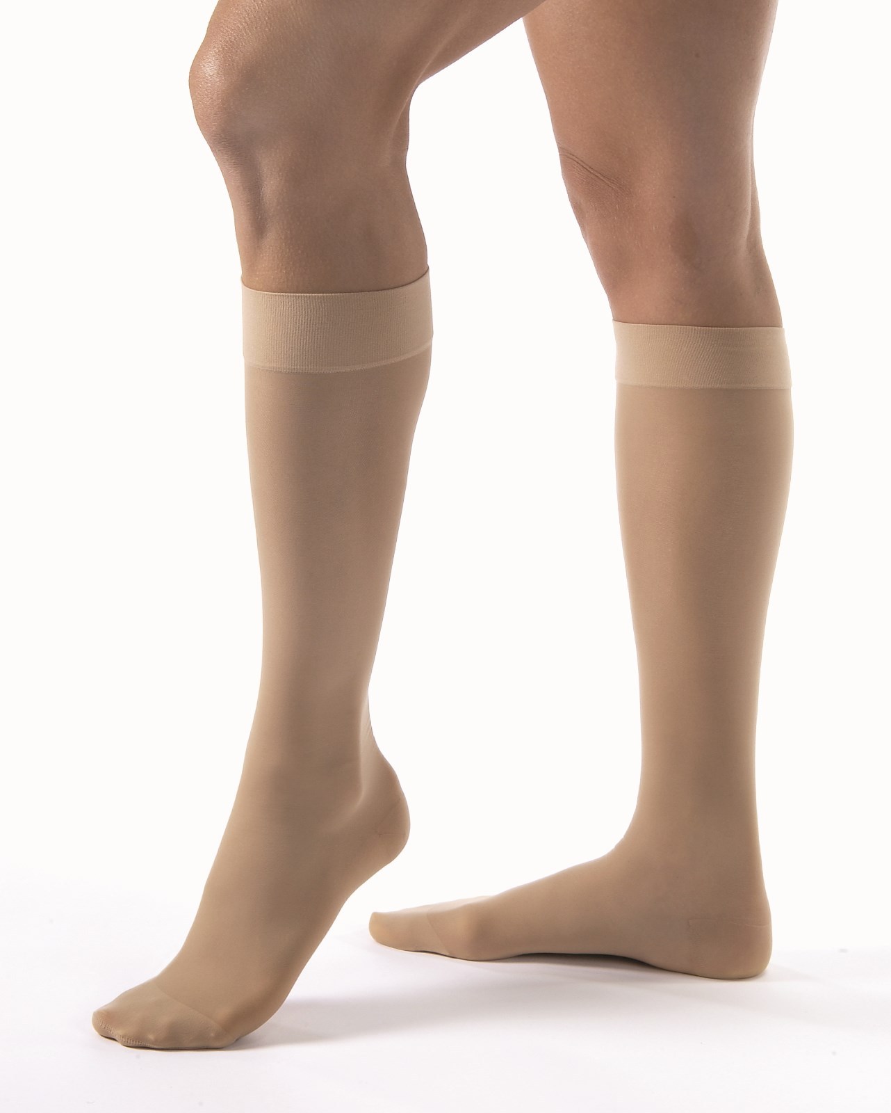 Jobst UltraSheer Womens Compression Knee Supports 30-40 mmhg Stockings Closed