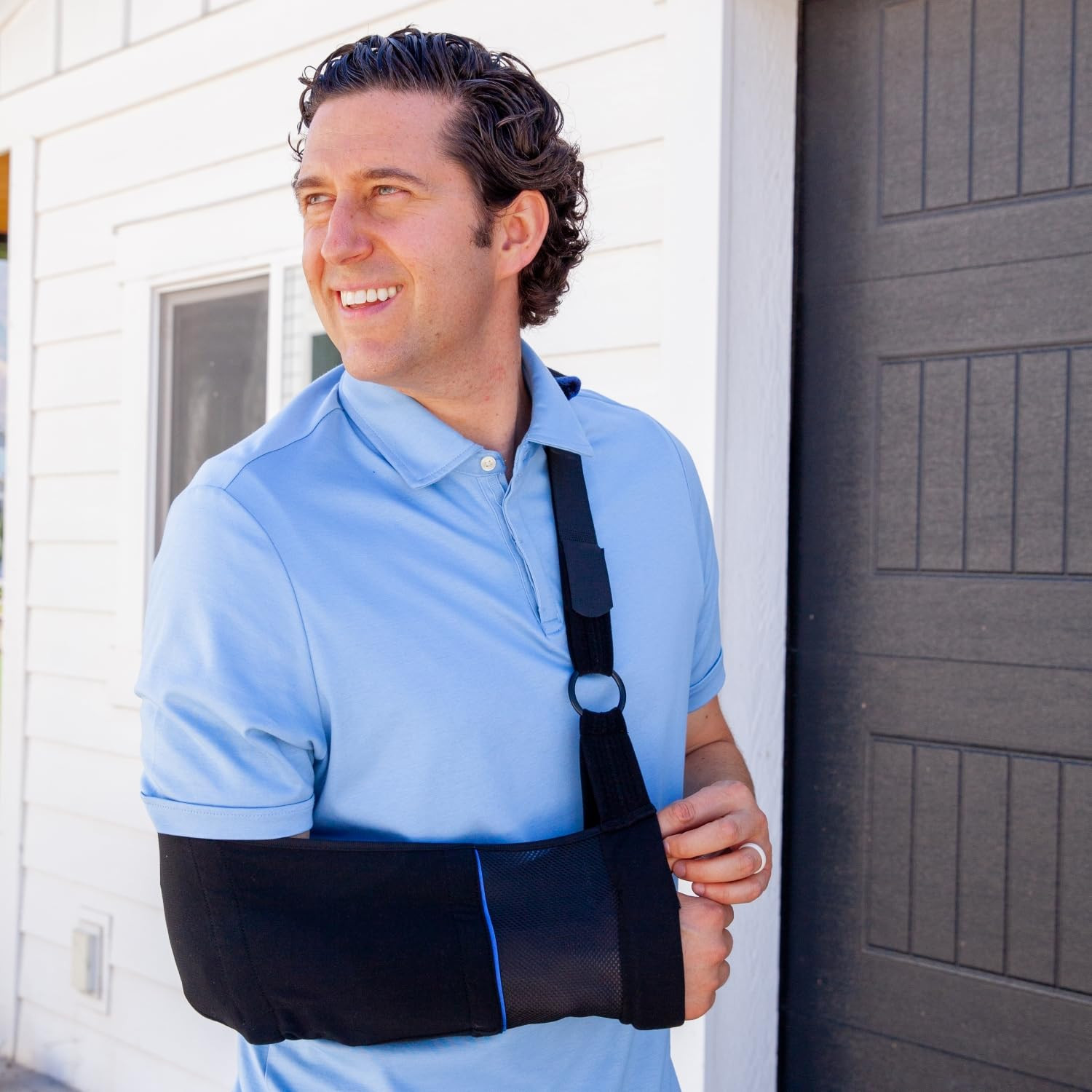 Arm Sling – Lightweight & Breathable Medical Sling with Adjustable Shoulder S…