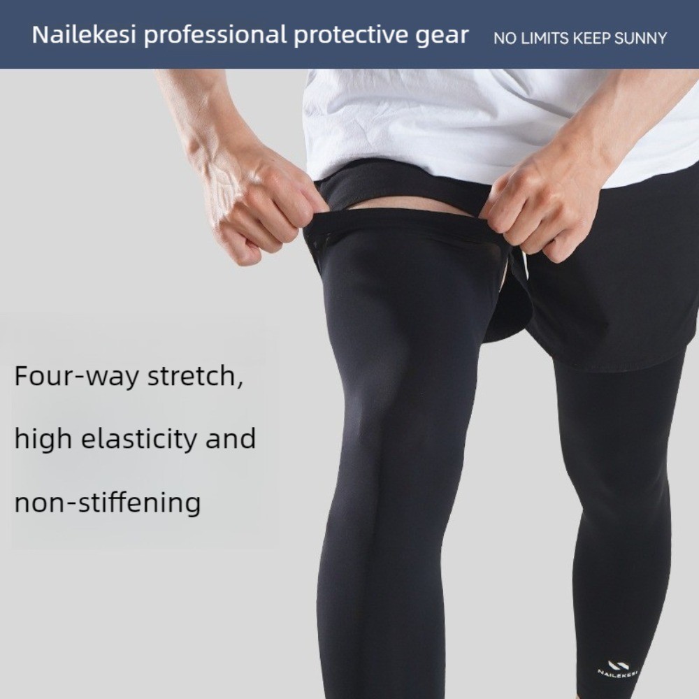 Knit Sweat-Absorbent Leg Sleeve for Gym Running Workout Knee Sleeves for Men