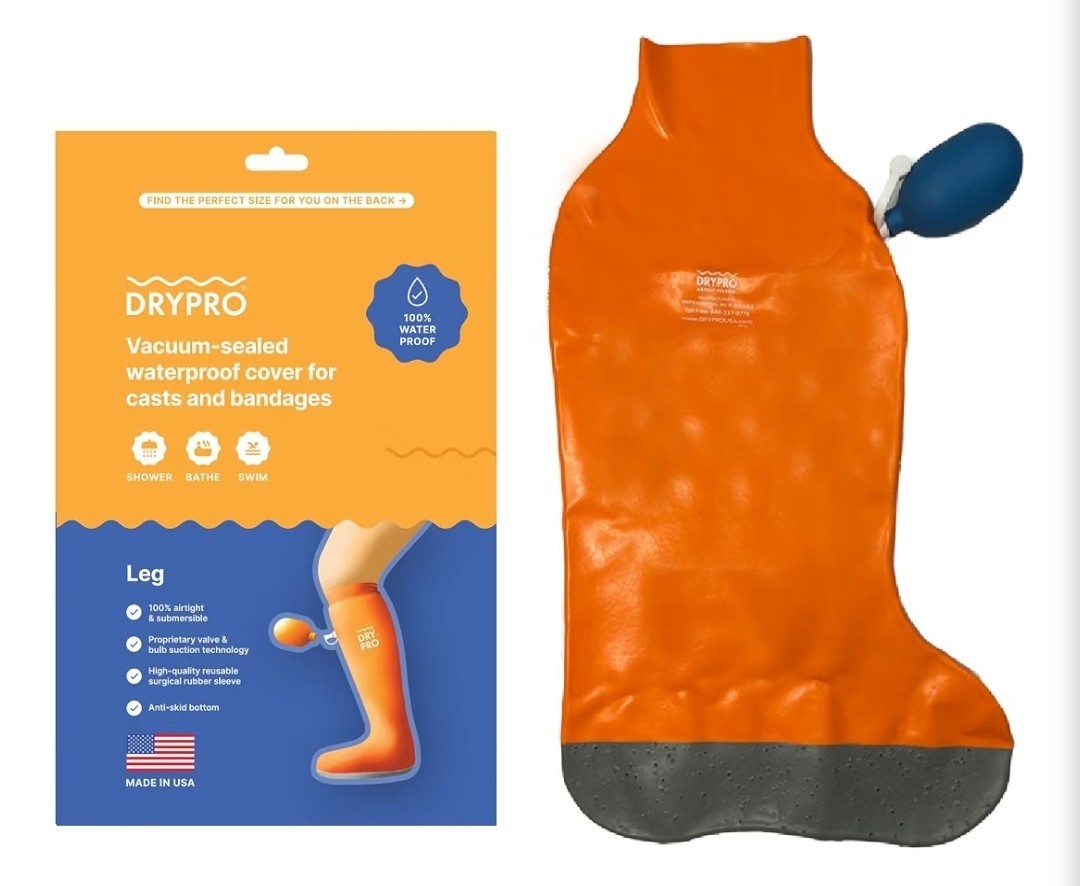 DRY PRO Waterproof Cast Protector Cover HA 15 Large Half Leg (New) Sealed