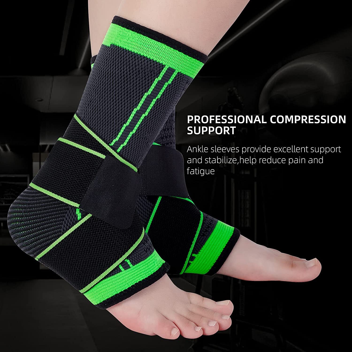 Ankle Brace Compression Sleeve Support Socks Foot Tendon Fasciitis Pain Relief