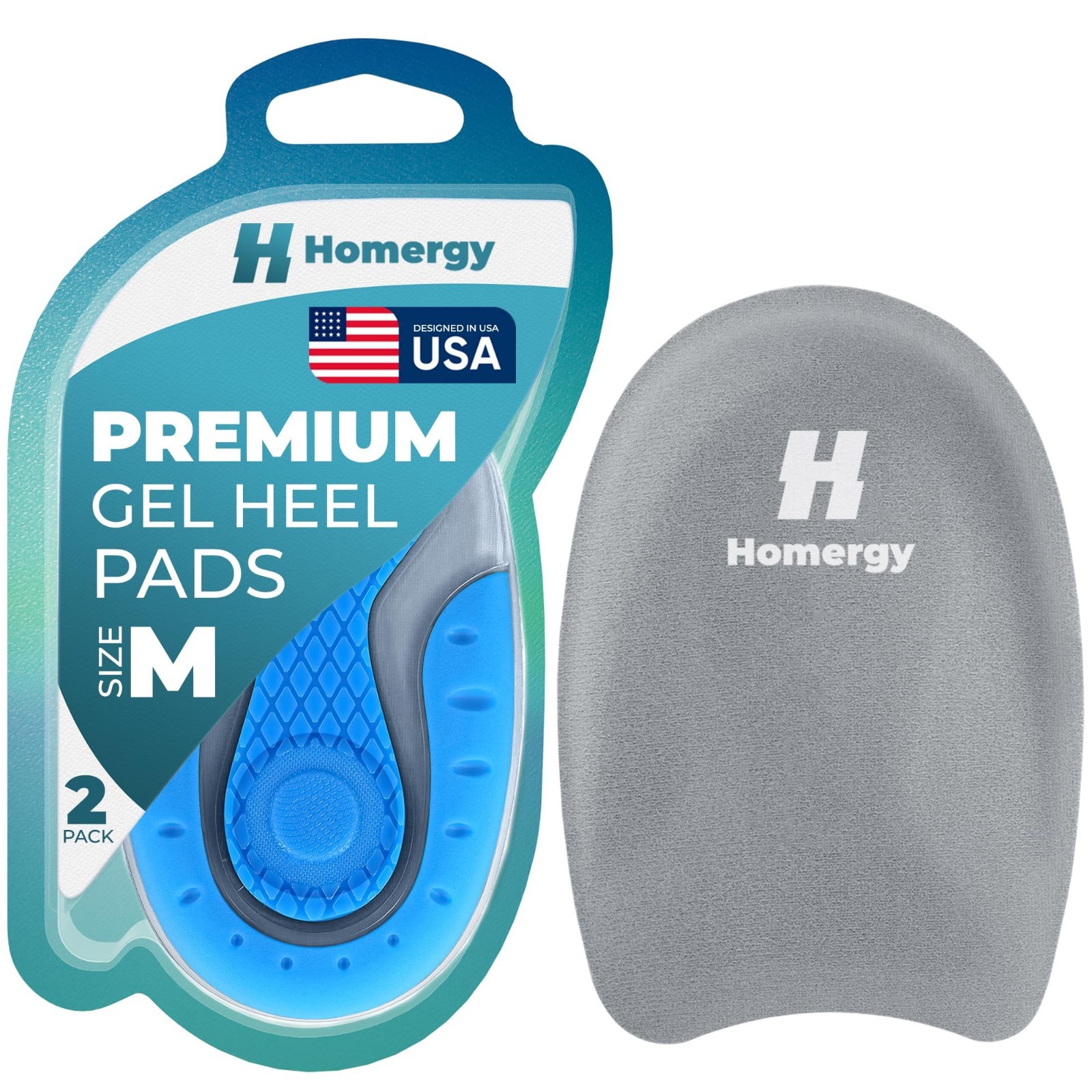 Orthopedic Heel Cups 2 Pack – Pain Relief for Heel Pain, Plantar Fasciitis & Bon