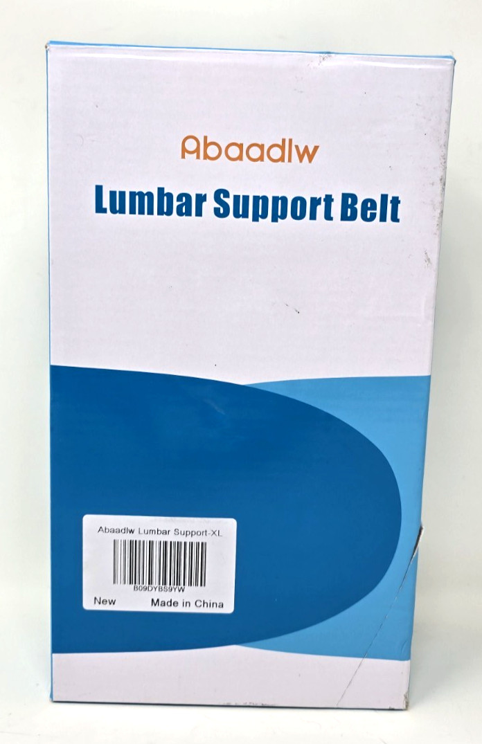 Lumbar Support Belt XL For Men Women Adjustable Gray New Open Box