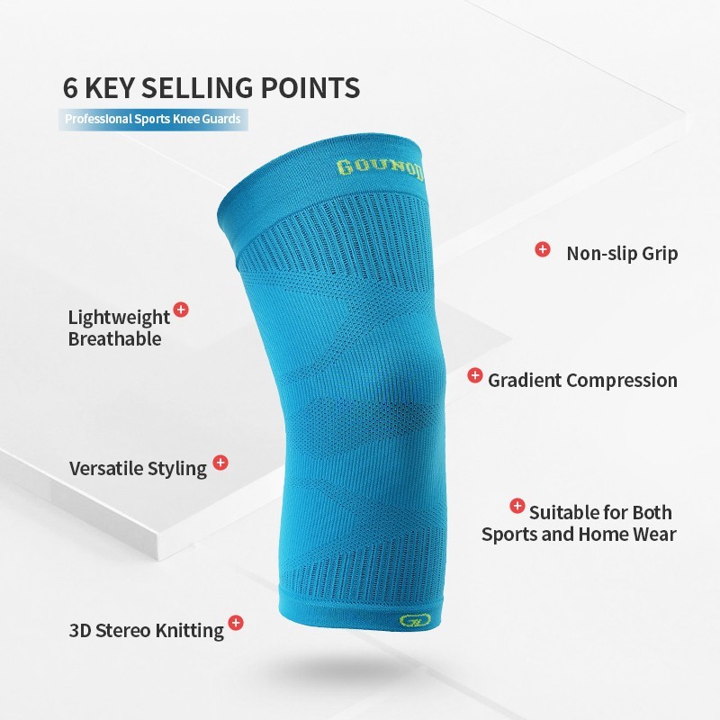 2 Knee Brace Sleeve Compression Support Sport Gym Joint Pain Arthritis Relief US