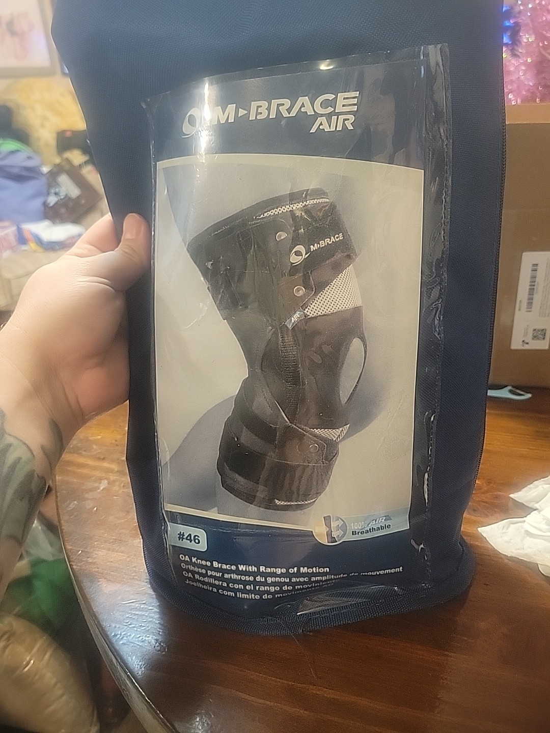 M-Brace Air Knee Brace With Range Of Motion #46. X Large Right.