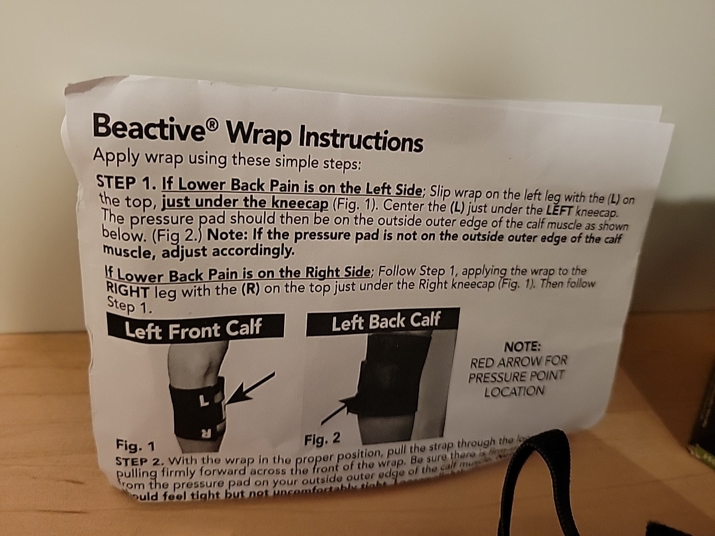 BeActive Plus Calf Wrap – Black (BA-1000)