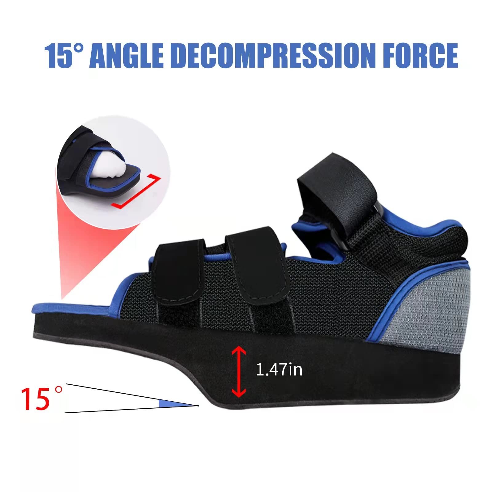 Post op Shoe for Broken Toe Lightweight Shoes Medical Orthopedic Foot Brace O…