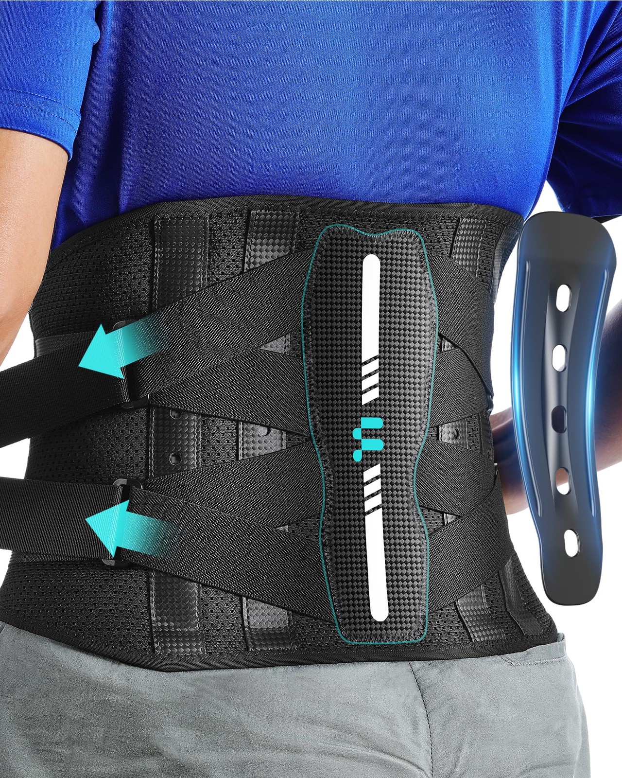 Cinturón de soporte lumbar con soporte ergonómico para la columna curvada US NEW