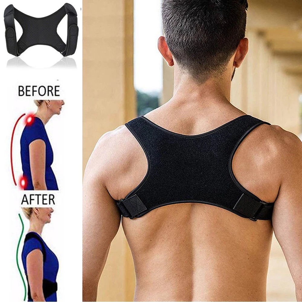 Adjustable Posture Corrector Back Brace Shoulder Support Belt for Men Women Uppe