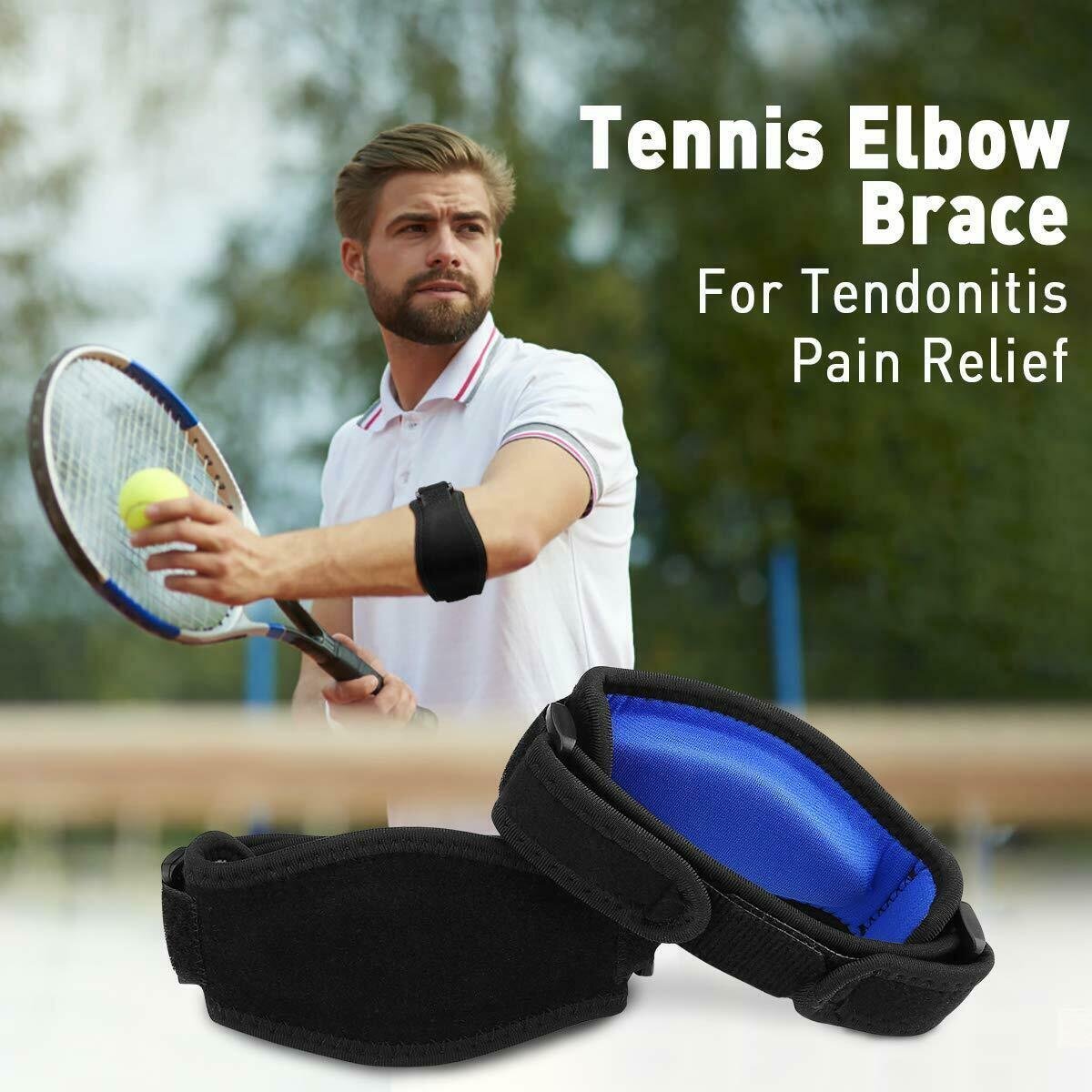 Tennis Elbow Brace Support Arthritis Tendonitis Golfer Arm Joint Pain Band Strap