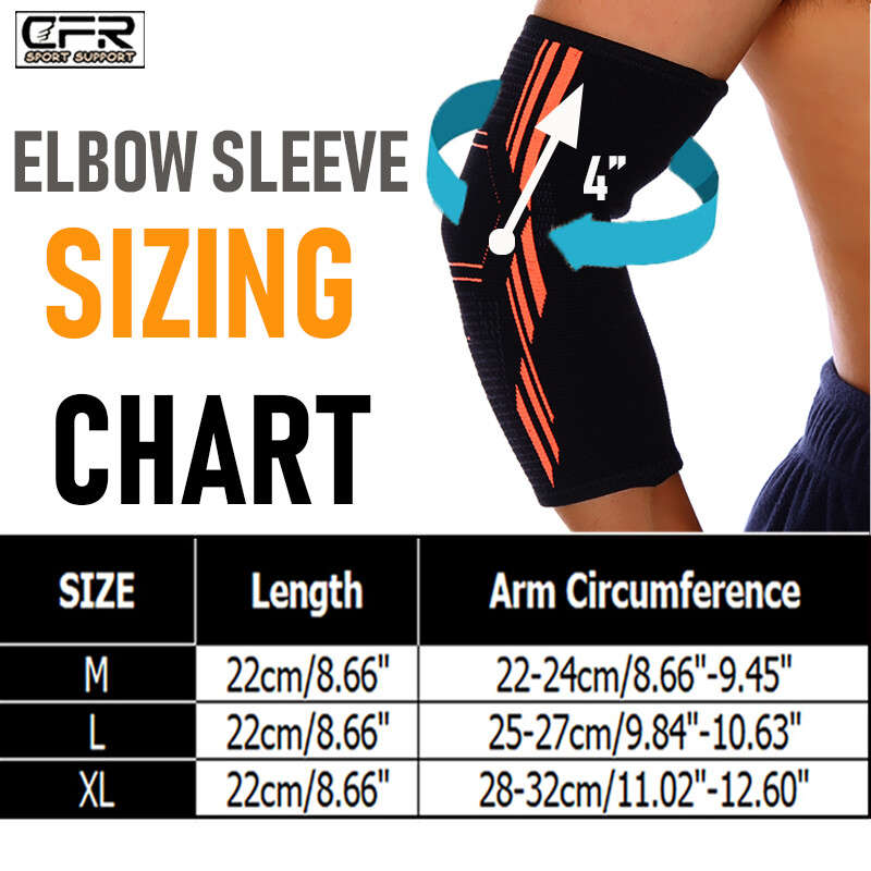 Arthritis Compression Elbow Support Brace Arm Sleeve Bandage Tennis Sports BML