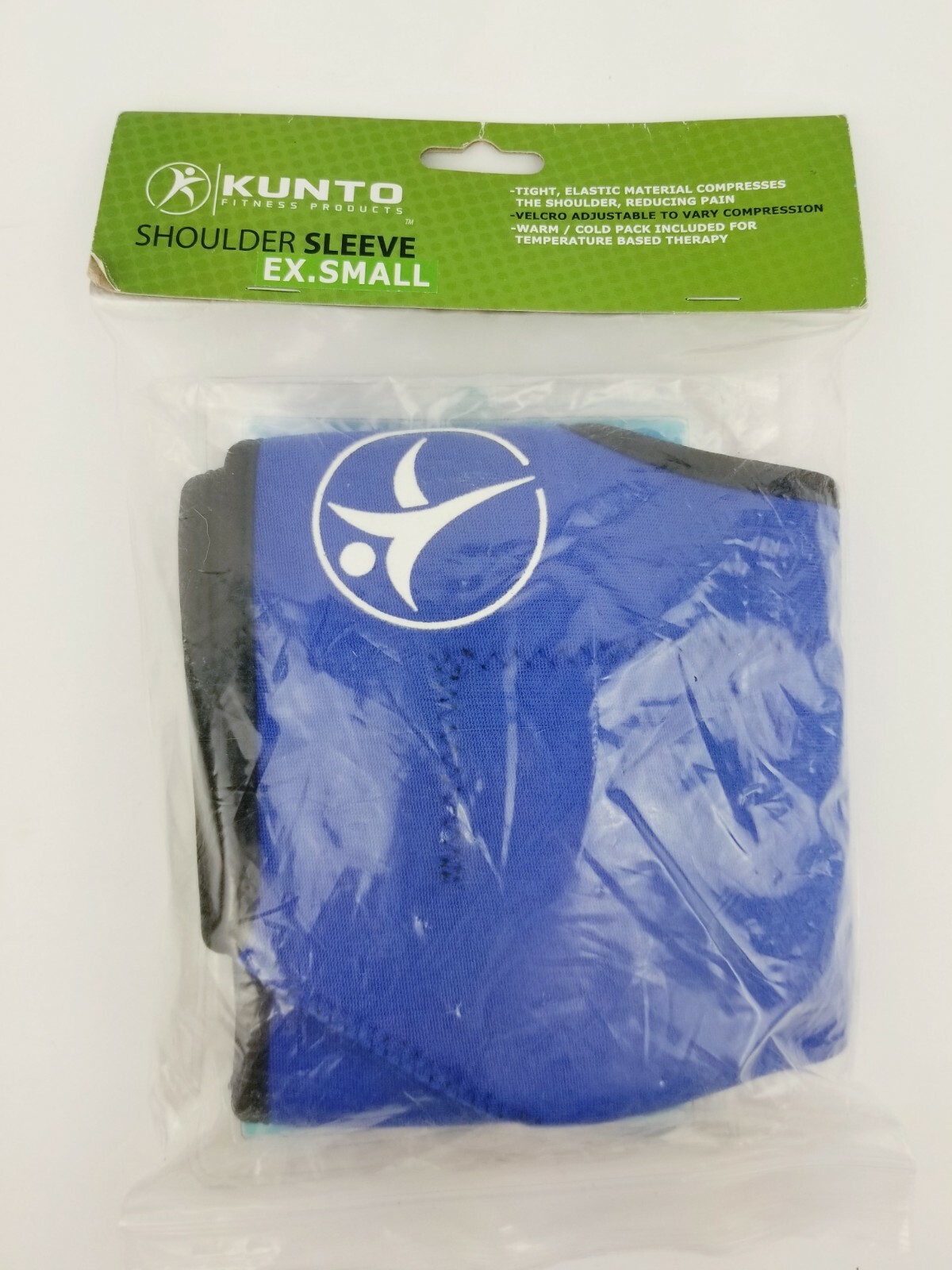 Kunto Fitness Products Shoulder Brace Compression Sleeve w/ Warm/Cold Pack Sz XS