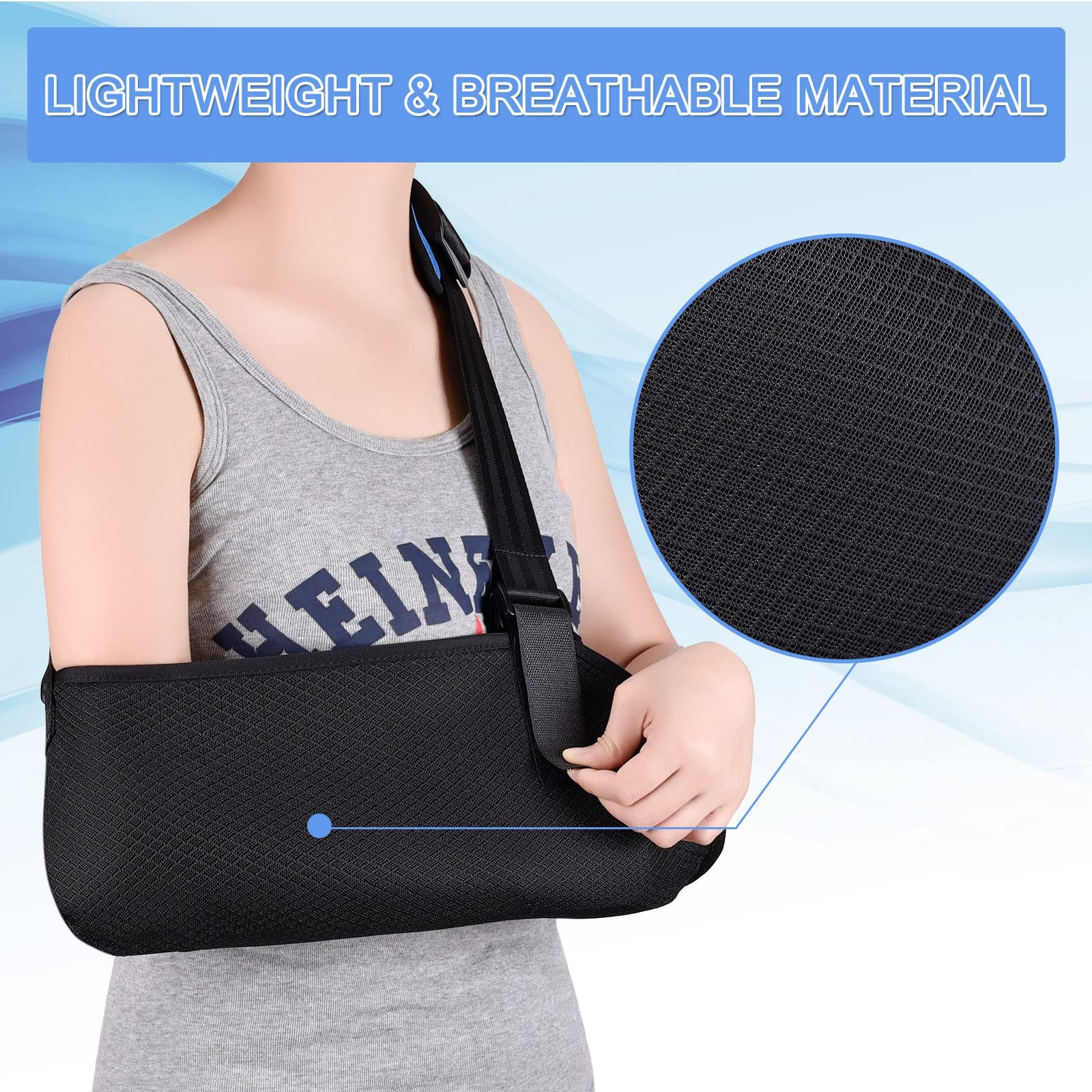Medium Versatile Shoulder Arm Sling Immobilizer With Foam Neck Pad Support Aid