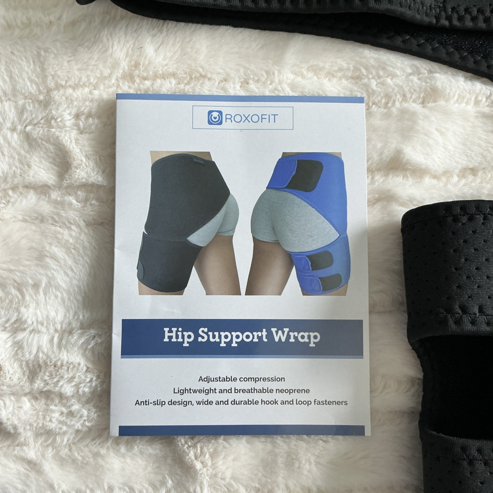 Roxofit Hip Support Wrap Brace for Sciatica Pain – Size Small Right Side