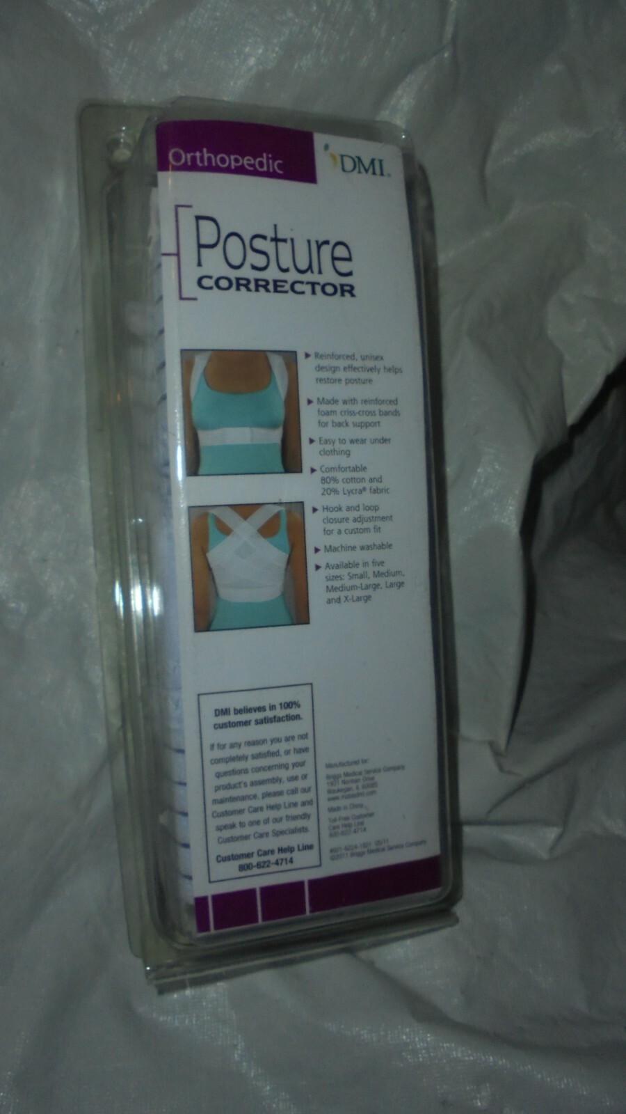D M I ORTHOPEDIC POSTURE CORRECTOR SZ MED /LG . . NEW WITH TAGS & IN PACKAGE