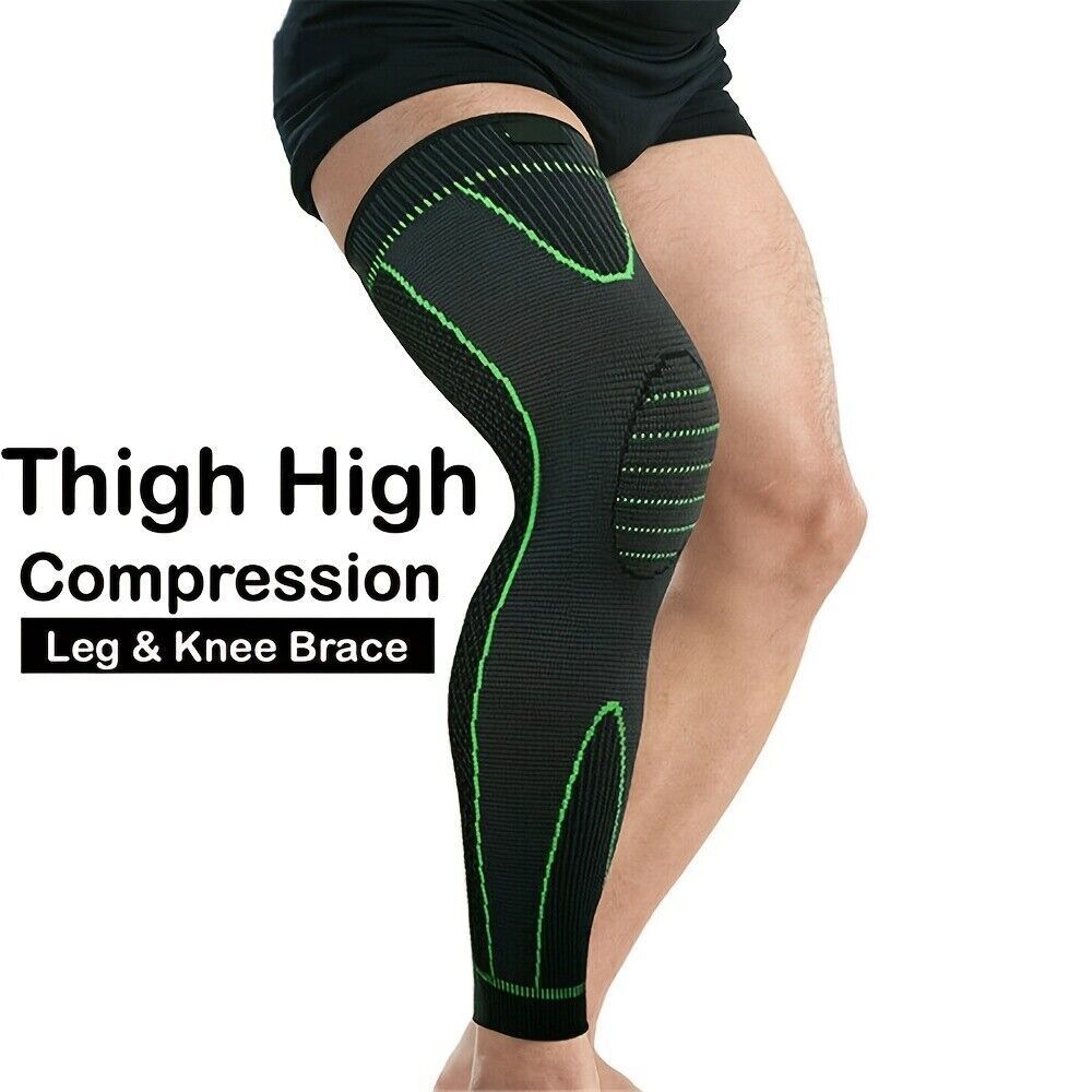 Knee Support Brace Calf Relief Knee Pad Sports Compressive Full Leg Sleeve Socks