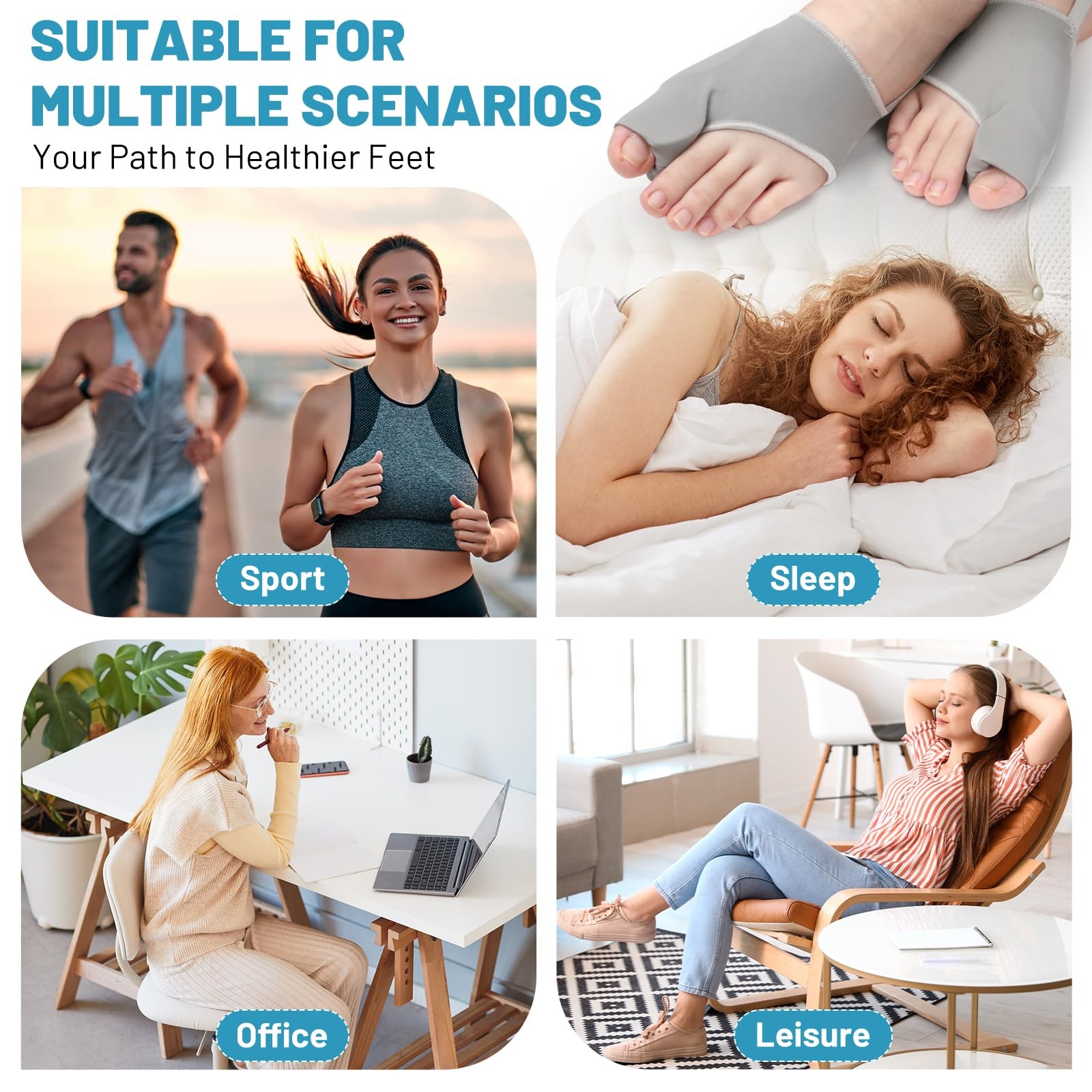 Swpcioc Bunion Corrector Gray 1pc