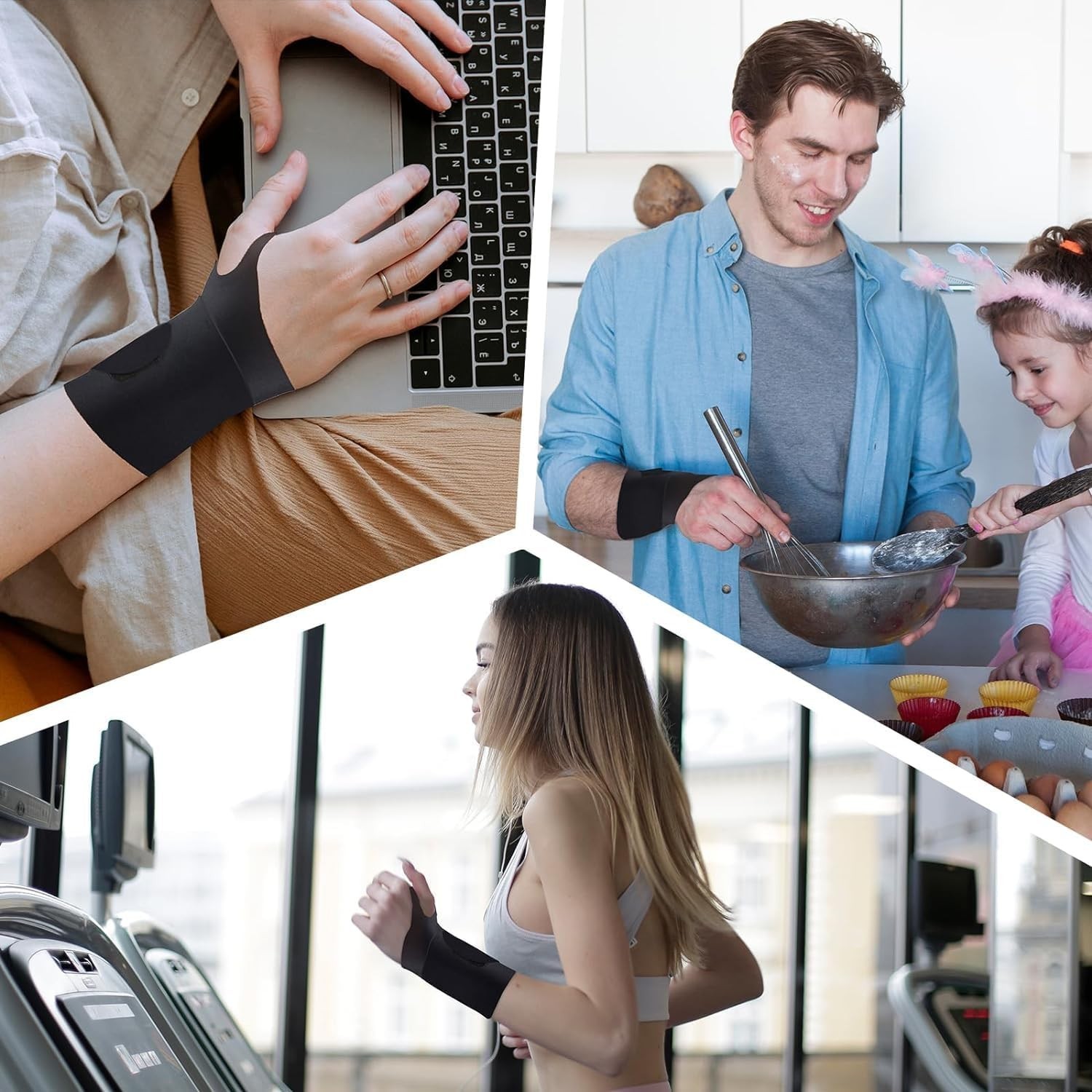 Lightweight Adjustable Wrist Brace for Carpal Tunnel Relief – Fits Both Wrists