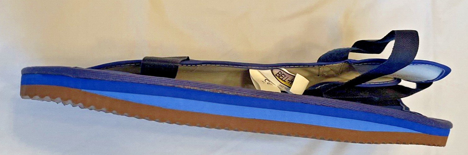 Bell-Horn Canvas Open-Toe Cast Boot, Model 81118, Blue, X-Large
