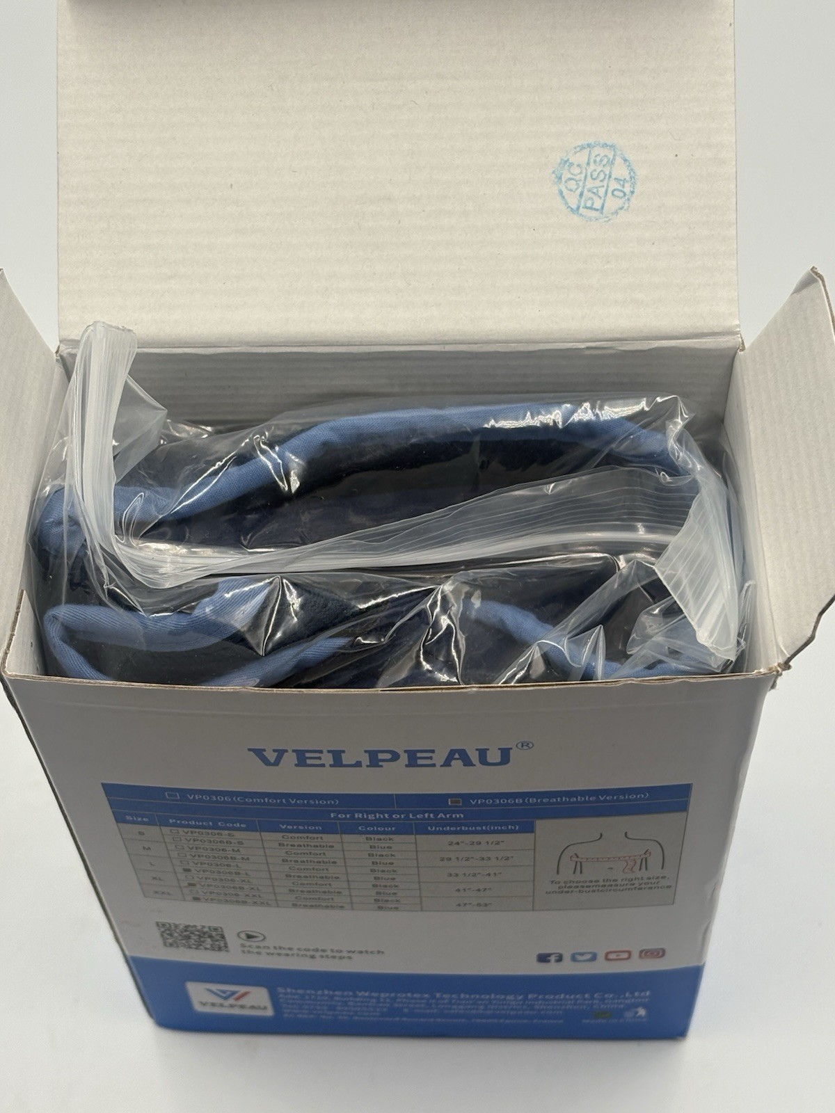 Arm Sling Breathable Version Blue XL Right or Left Arm Support