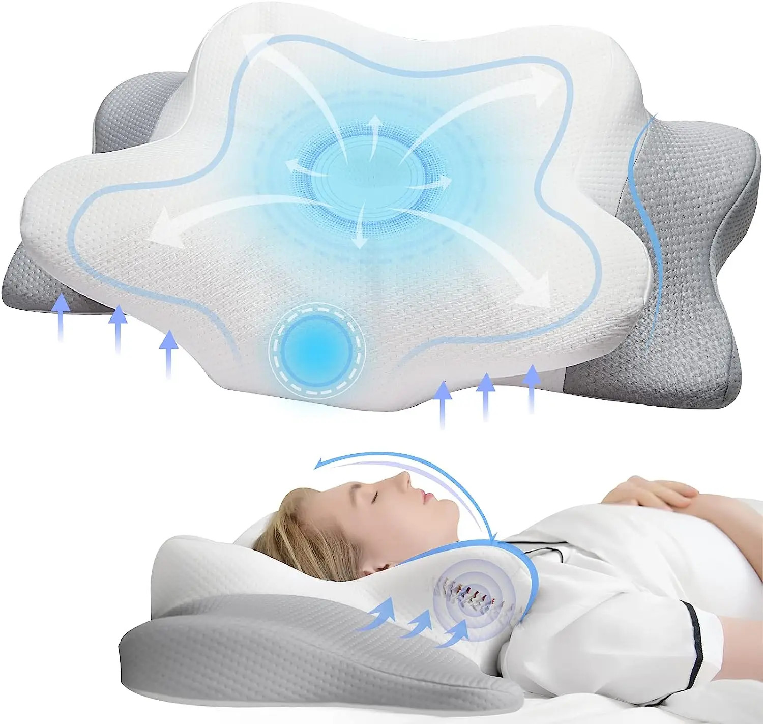Orthopedic Memory Foam Pillow – Ergonomic and Odorless, Sou