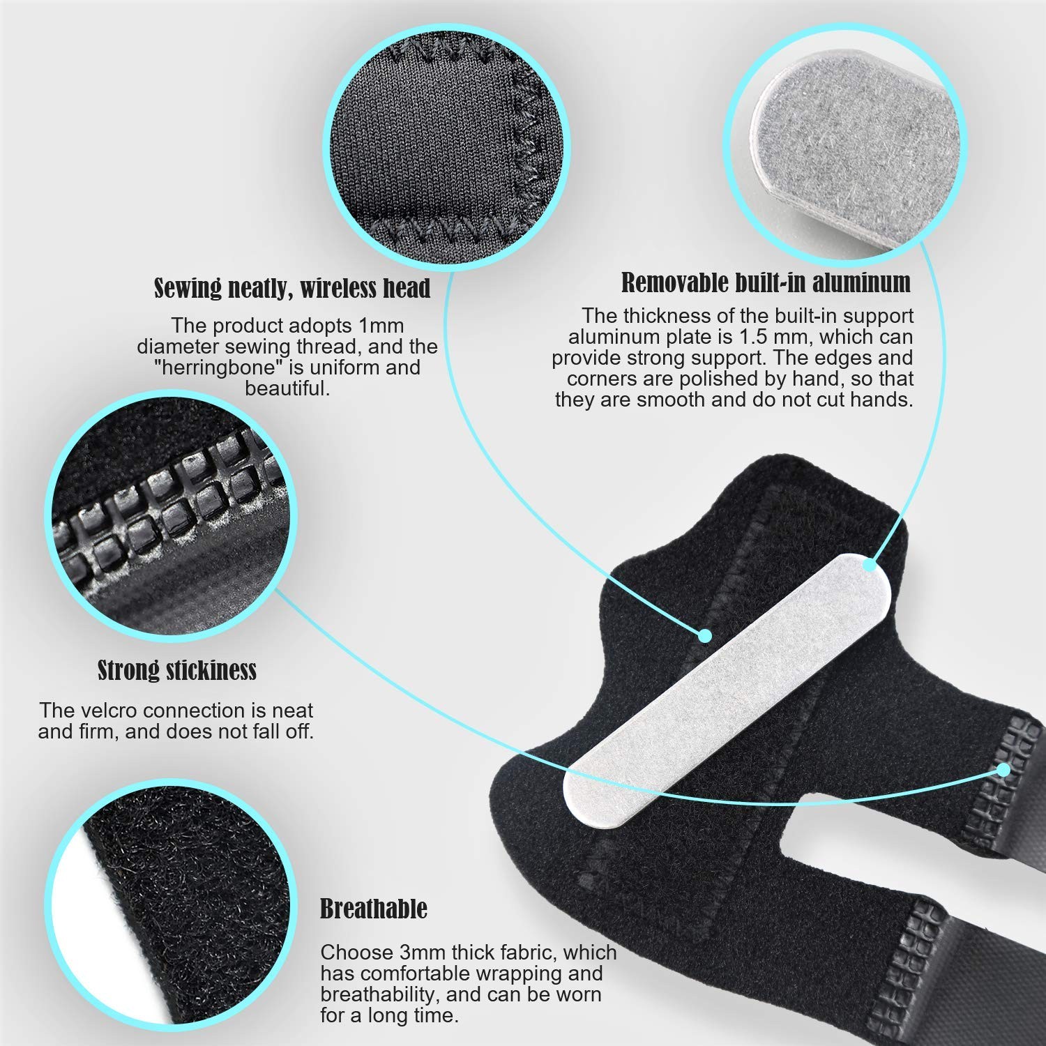 4 Pcs Trigger Finger Splints/Brace for Knuckle Immobilization,Broken Protector