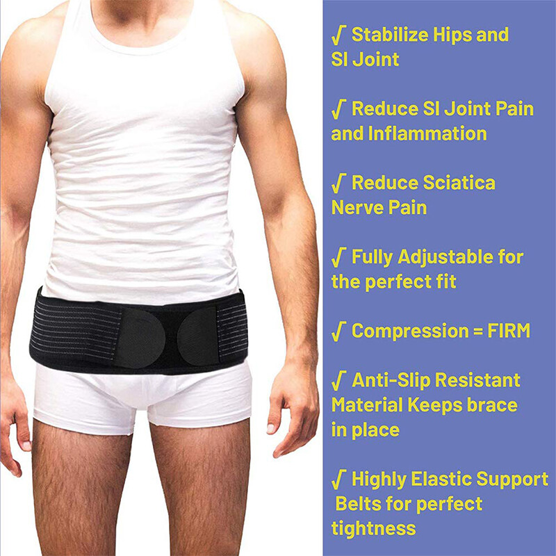 Sacroiliac Hip Belt for Women and Men That Alleviates Sciatic Pelvic Lower Back