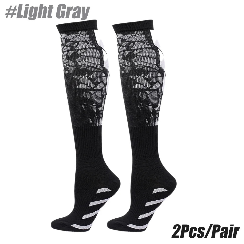 1Pair Compression Socks for Men Women 15-20 mmHg Support for Running Nurses Flig