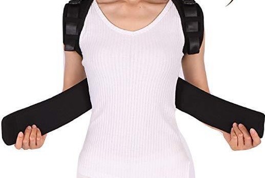 MEDIZED Posture Corrector Clavicle Support Brace Black Style 1 Superior Support