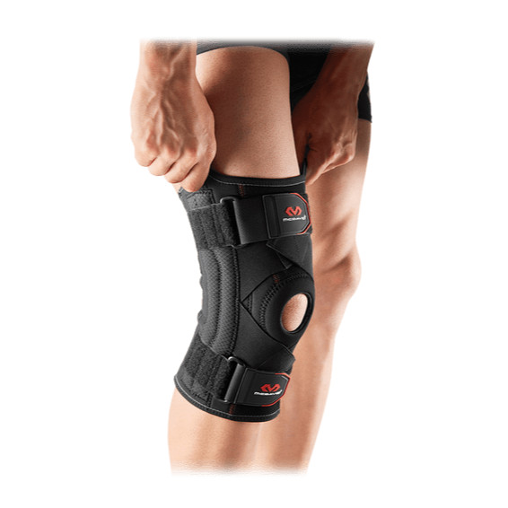 McDavid 425 Level 2 Knee Brace Support with Side Stays, Black, (Size: XL)
